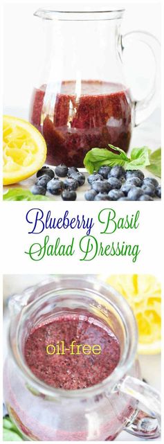 Blueberry Basil Salad Dressing