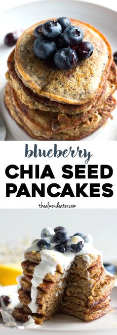 Blueberry Chia Seed Pancakes