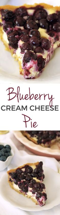 Blueberry Cream Cheese Pie (100% whole grain