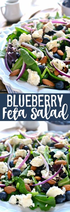 Blueberry Feta Salad with Lemon Poppyseed Dressing