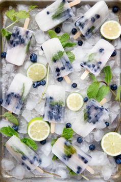 Blueberry Mojito Popsicles