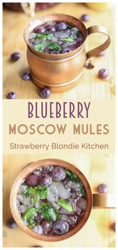 Blueberry Moscow Mules