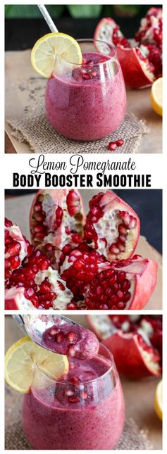 Body Booster Lemon Pomegranate Smoothie