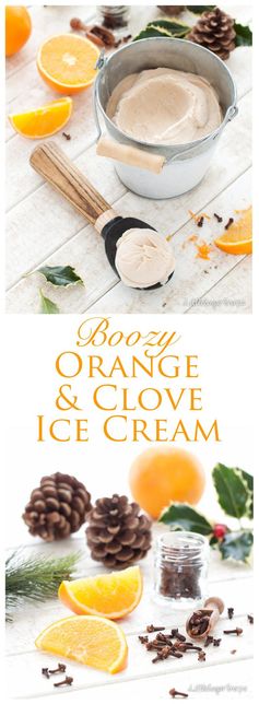 Boozy Clove & Orange Ice Cream