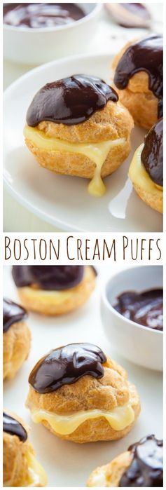 Boston Cream Puffs