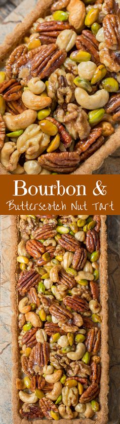 Bourbon & Butterscotch Nut Tart