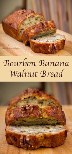 Bourbon Banana Walnut Bread