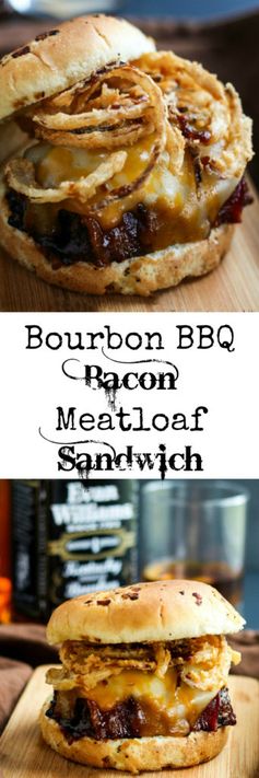 Bourbon BBQ Bacon Meatloaf Sandwich