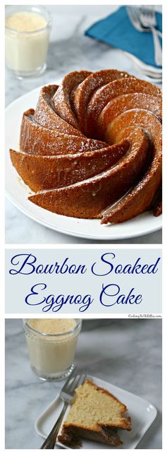 Bourbon Soaked Eggnog Cake