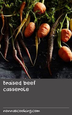 Braised beef casserole