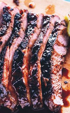 Braised Brisket with Bourbon-Peach Glaze