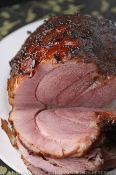 Brandy and Coke glazed gammon