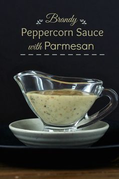 Brandy Peppercorn Sauce with Parmesan