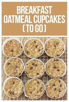 Breakfast Oatmeal Cupcakes To Go