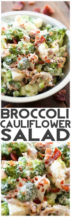 Broccoli Cauliflower Salad