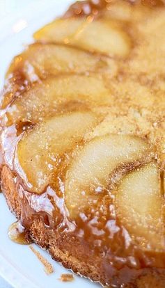 Brown Butter Upside Down Pear Cake