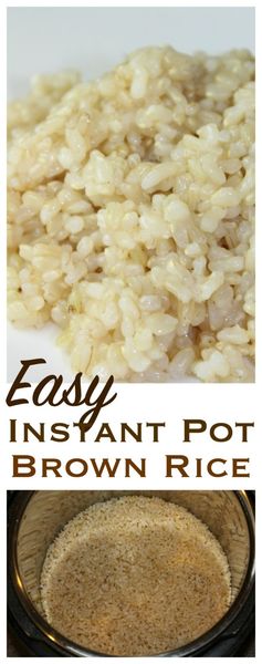 Brown Rice in the Instant Pot