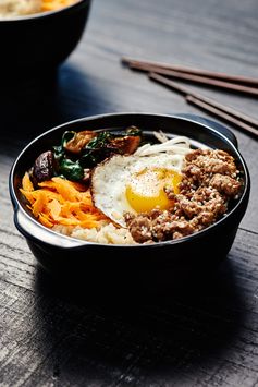 Brown Rice Pork Bibimbap