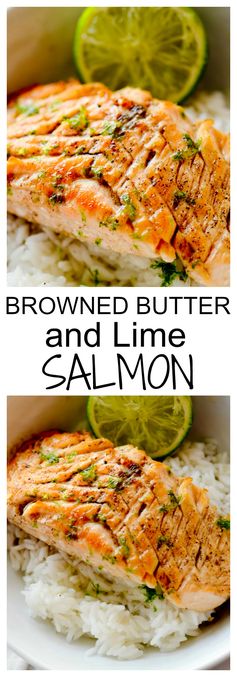 Browned Butter and Lime Salmon