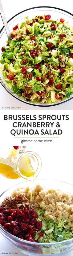 Brussels Sprouts, Cranberry and Quinoa Salad