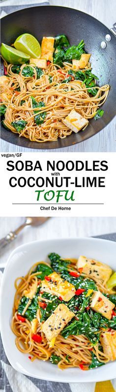 Buckwheat Soba Noodles with Coconut-Lime Tofu