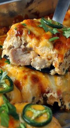 Buffalo Chicken Jalapeno Popper Casserole