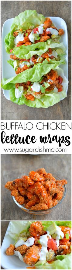 Buffalo Chicken Lettuce Wraps