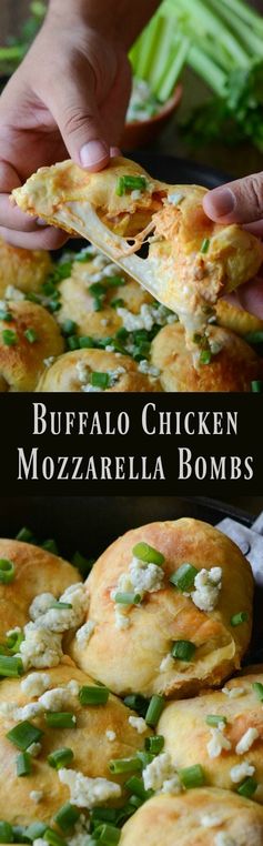Buffalo Chicken Mozzarella Bombs