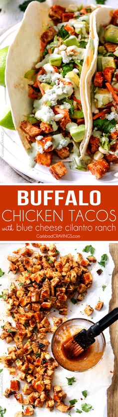 Buffalo Chicken Tacos with