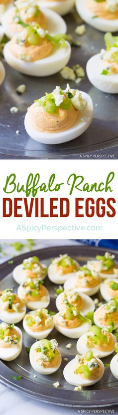 Buffalo Ranch Deviled Eggs