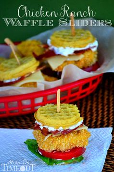 Buttermilk Chicken Ranch Waffle Sliders