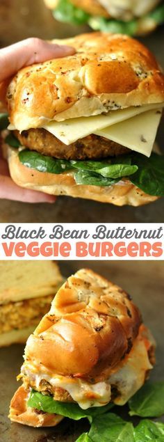 Butternut Black Bean Burgers