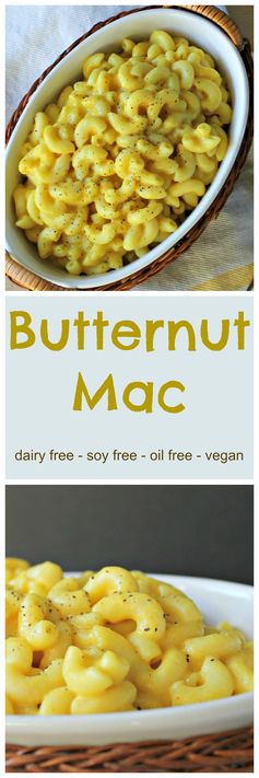 Butternut Mac (Dairy Free, Soy Free, Vegan