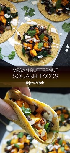 Butternut squash tacos (vegan