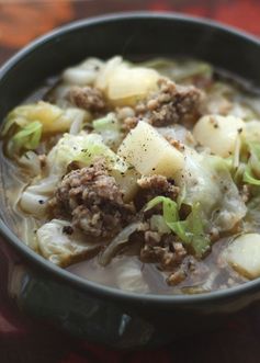 Cabbage, Potato and Sausage Soup