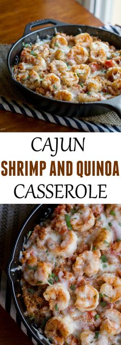 Cajun Shrimp Quinoa Casserole