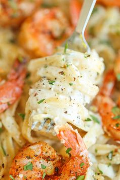 Cajun Shrimp with Garlic Parmesan Cream Sauce