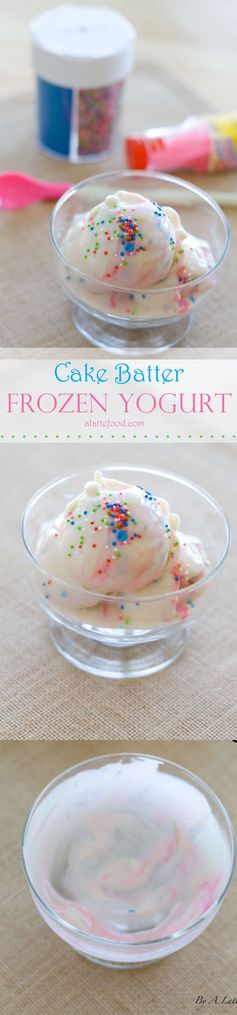 Cake Batter Frozen Yogurt