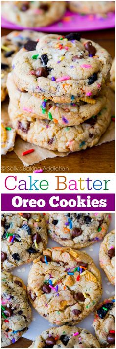 Cake Batter Oreo Cookies