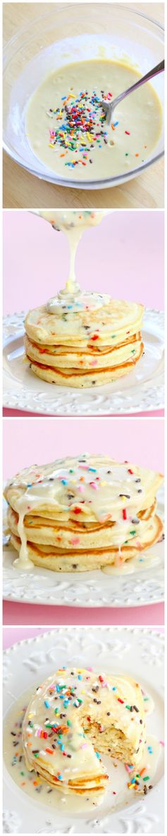 Cake Batter Pancakes