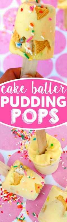 Cake Batter Pudding Pops