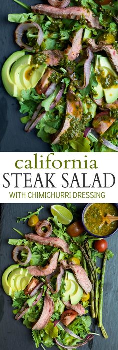 California Steak Salad with Chimichurri Dressing