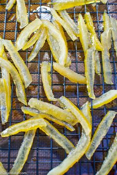 Candied Lemon Peels (and Lemon Simple Syrup