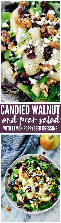 Candied Walnut and Pear Salad