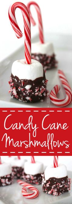 Candy Cane Marshmallows