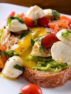 Caprese Avocado Breakfast Toast