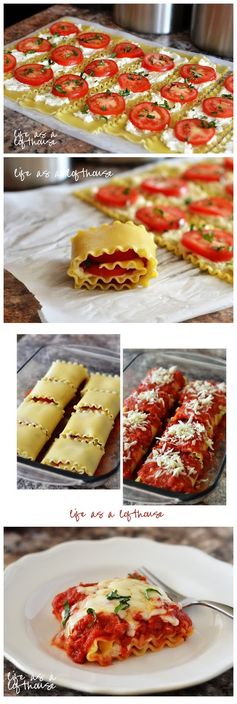 Caprese Lasagna Roll Ups