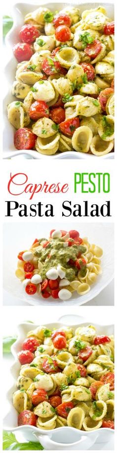 Caprese Pesto Pasta Salad