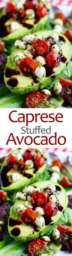 Caprese Stuffed Avocados