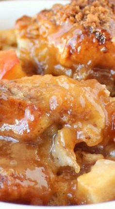 Caramel Apple Bread Pudding